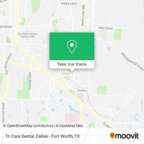 Mapa de Tri Care Dental