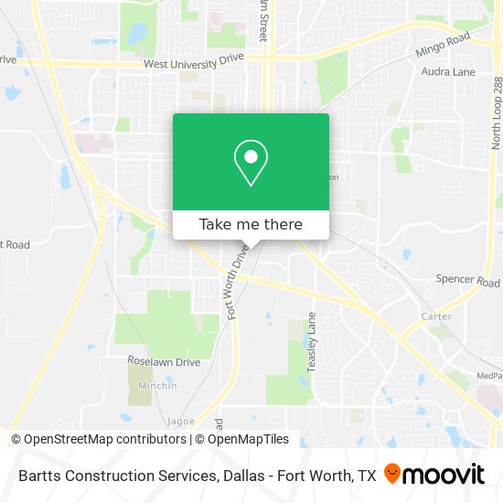 Mapa de Bartts Construction Services