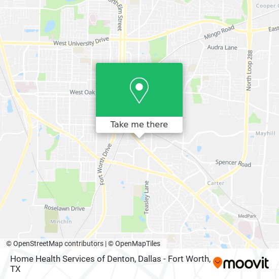 Mapa de Home Health Services of Denton