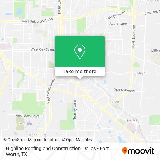 Mapa de Highline Roofing and Construction