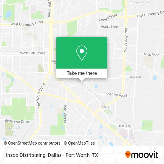 Insco Distributing map