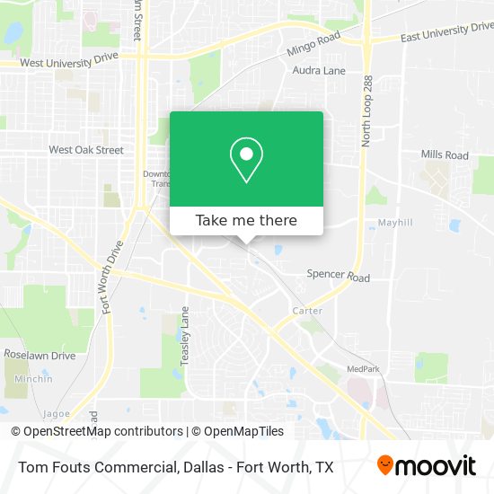 Tom Fouts Commercial map