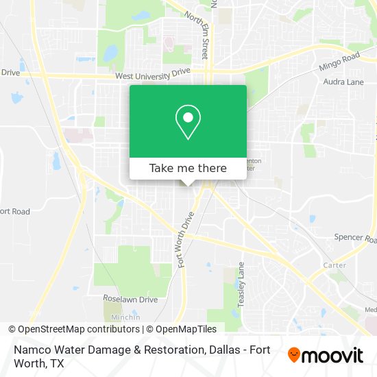 Namco Water Damage & Restoration map