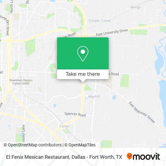 El Fenix Mexican Restaurant map