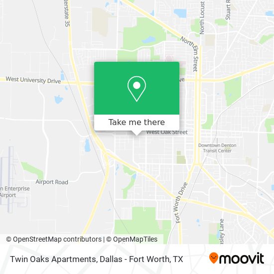 Twin Oaks Apartments map