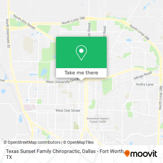 Mapa de Texas Sunset Family Chiropractic