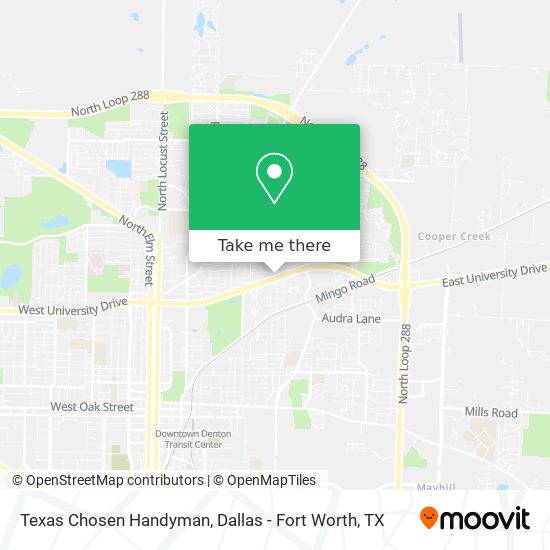Mapa de Texas Chosen Handyman