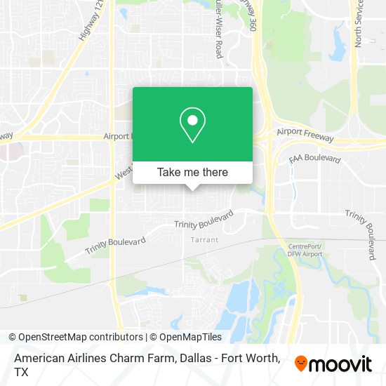 Mapa de American Airlines Charm Farm