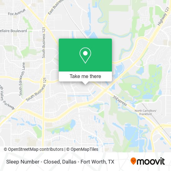 Mapa de Sleep Number - Closed