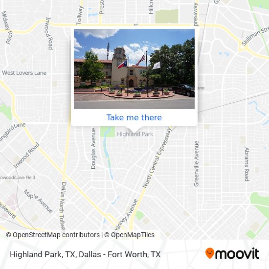 Mapa de Highland Park, TX