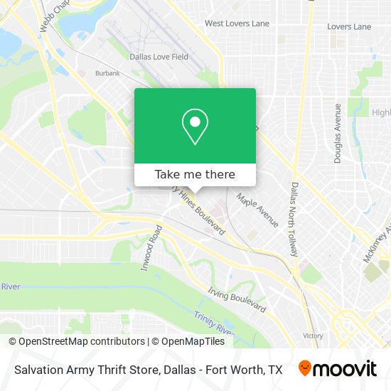 How to get to Salvation Army Thrift Store in Dallas by Bus, Light Rail or  Train?