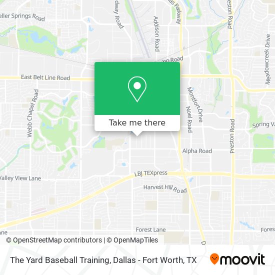 Mapa de The Yard Baseball Training