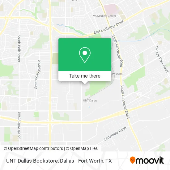 UNT Dallas Bookstore map
