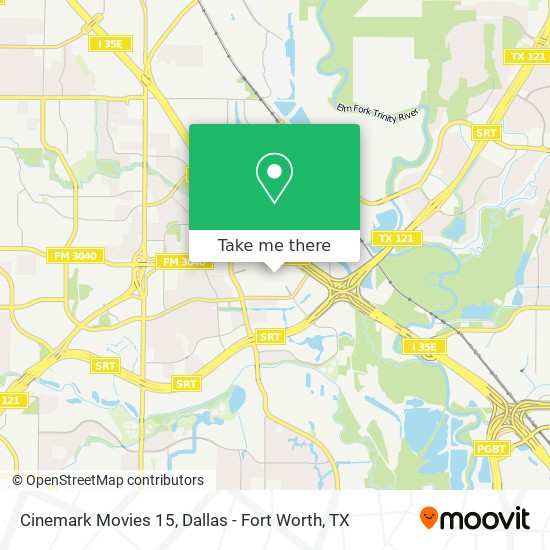 Cinemark Movies 15 map