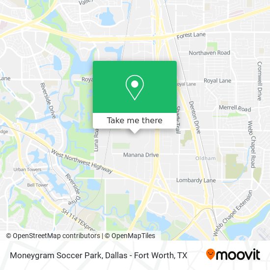 Moneygram Soccer Park map