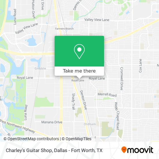Charley's Guitar Shop map