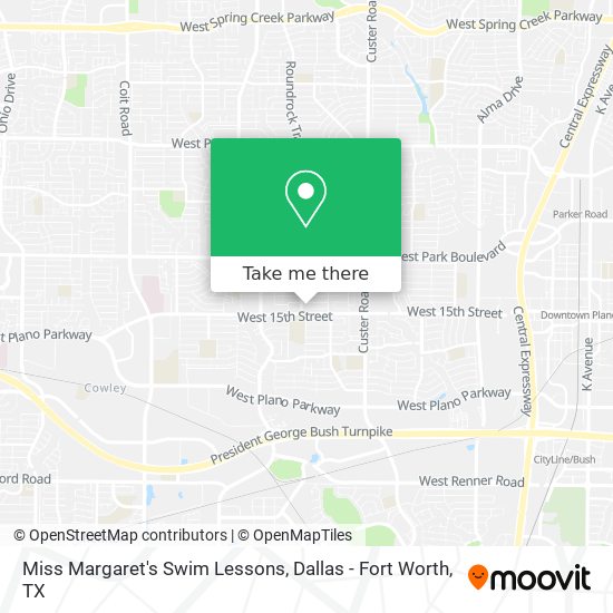 Miss Margaret's Swim Lessons map