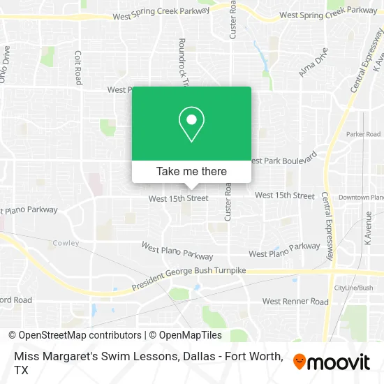 Miss Margaret's Swim Lessons map
