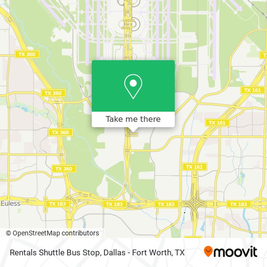 Mapa de Rentals Shuttle Bus Stop