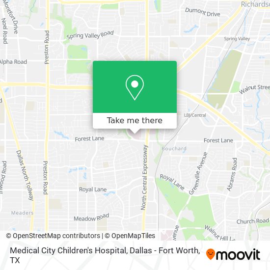 Mapa de Medical City Children's Hospital