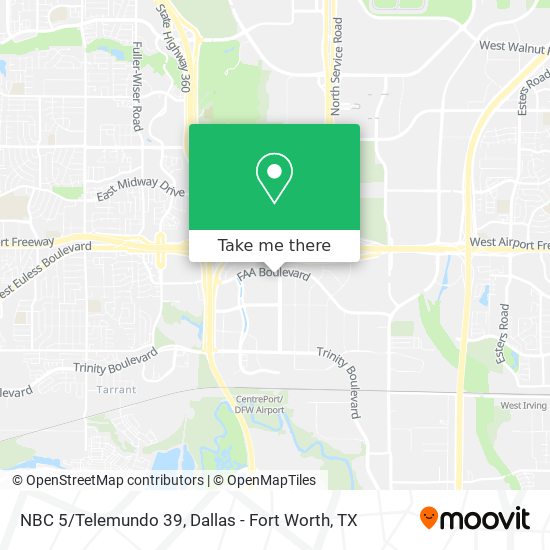 Mapa de NBC 5/Telemundo 39