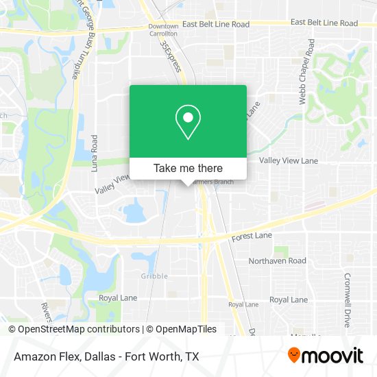 Mapa de Amazon Flex