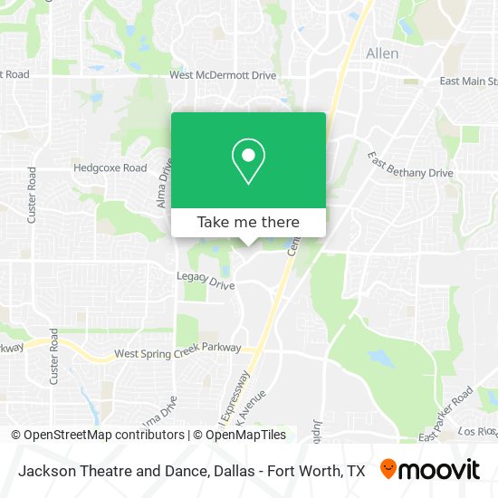 Mapa de Jackson Theatre and Dance