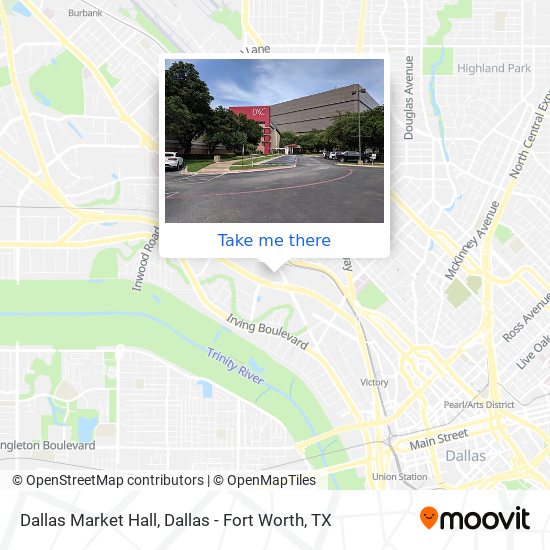 Dallas Market Hall map