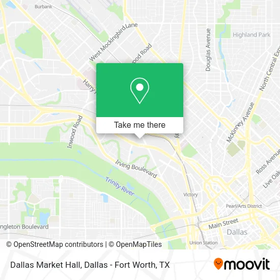 Dallas Market Hall map