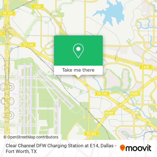 Clear Channel DFW Charging Station at E14 map