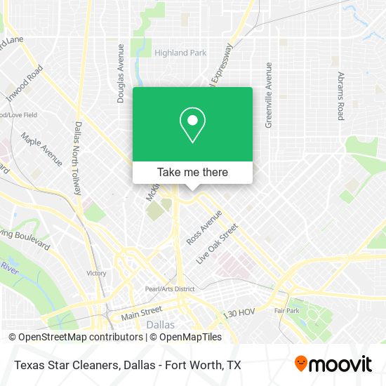 Mapa de Texas Star Cleaners