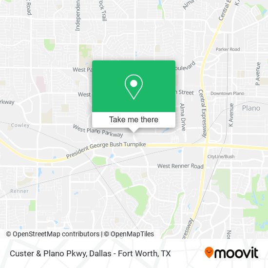 Custer & Plano Pkwy map