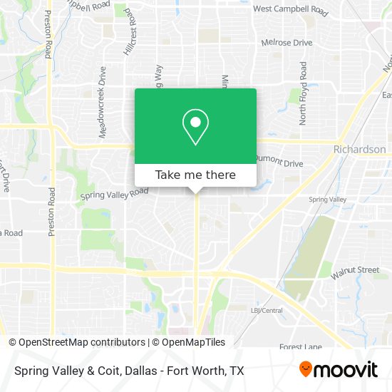 Mapa de Spring Valley & Coit