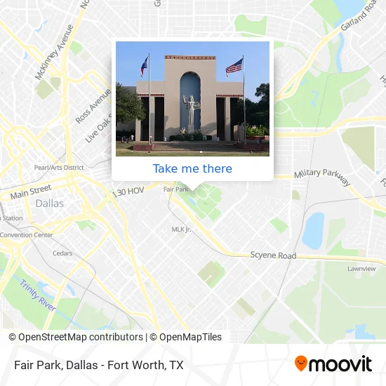 Map Of Fair Park Dallas Tx How To Get To Fair Park In Dallas By Bus Or Light Rail?