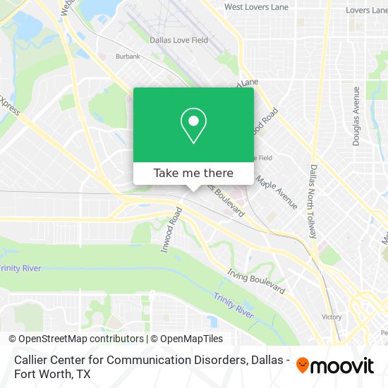 Callier Center for Communication Disorders map