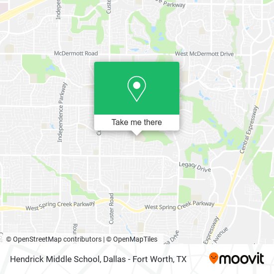 Hendrick Middle School map