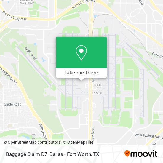 Mapa de Baggage Claim D7