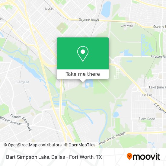 Bart Simpson Lake map