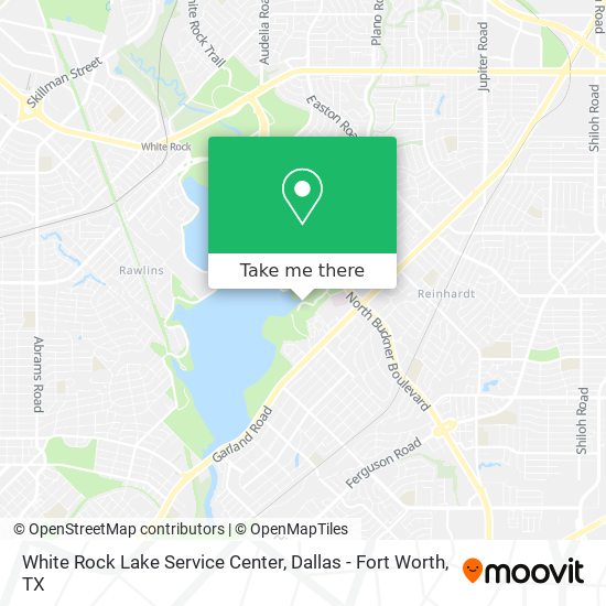 Mapa de White Rock Lake Service Center