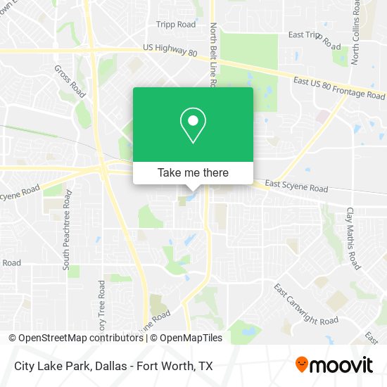 City Lake Park map