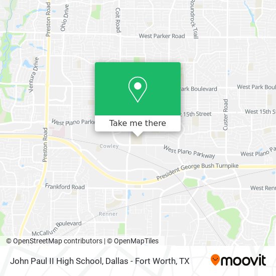 Mapa de John Paul II High School