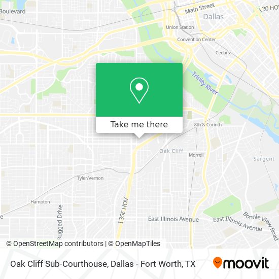 Oak Cliff Sub-Courthouse map