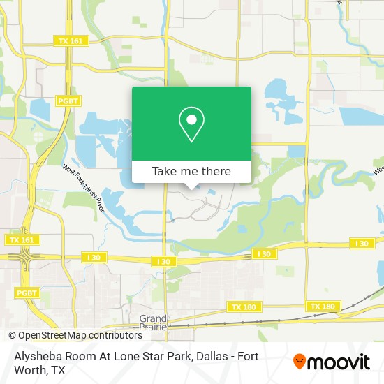 Alysheba Room At Lone Star Park map