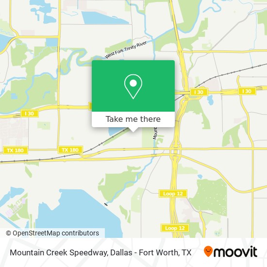 Mapa de Mountain Creek Speedway