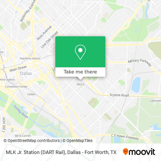 Mapa de MLK Jr. Station (DART Rail)