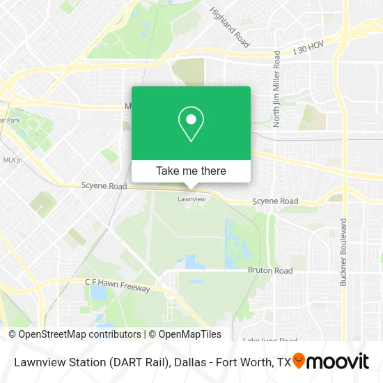 Lawnview Station (DART Rail) map