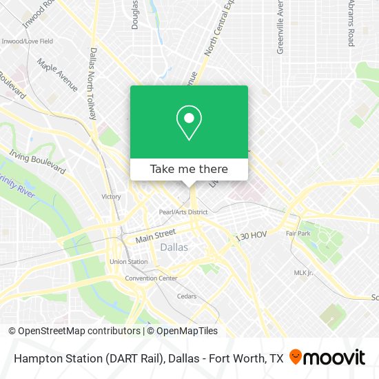 Mapa de Hampton Station (DART Rail)