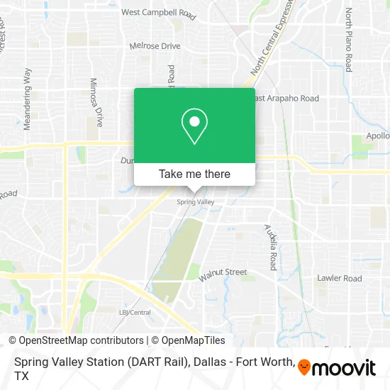 Spring Valley Station (DART Rail) map
