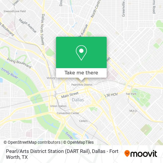 Pearl / Arts District Station (DART Rail) map