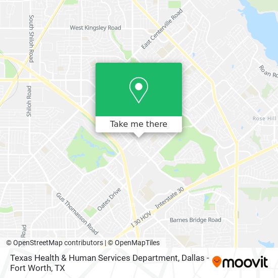 Texas Health & Human Services Department map